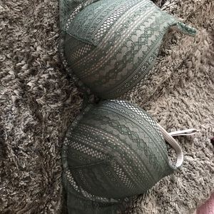 Victoria Secret Lace Bra Green